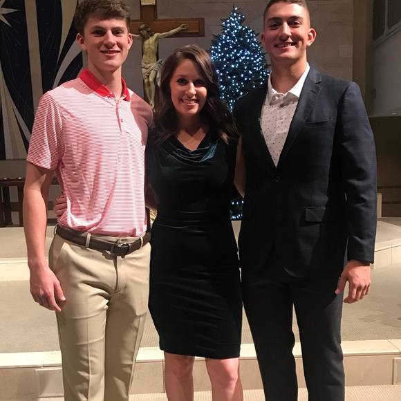 Vince Camuto velvet forest green dress - Picture 2 of 3